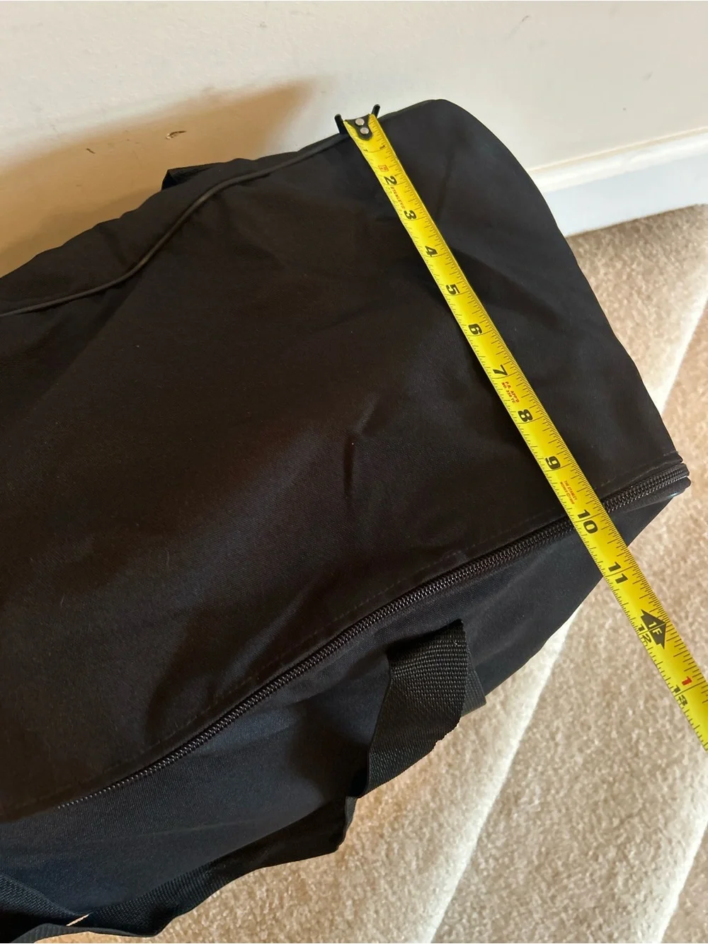 Vintage Harley-Davidson Black Canvas Large Travel Duffle Bag EUC 21x12x10